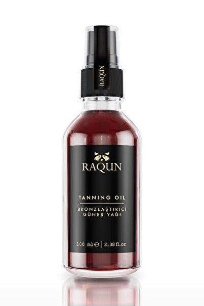 RAQUN Bronzlaştırıcı Güneş Yağı 100 Ml %100 Doğal & Organik Içerik