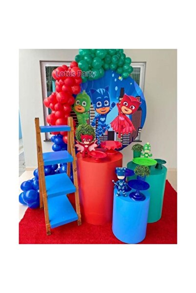 LOTUS PARTY 50 Pieces - Pj Masks Themed Balloon Chain Set - ( Navy Blue - Red...