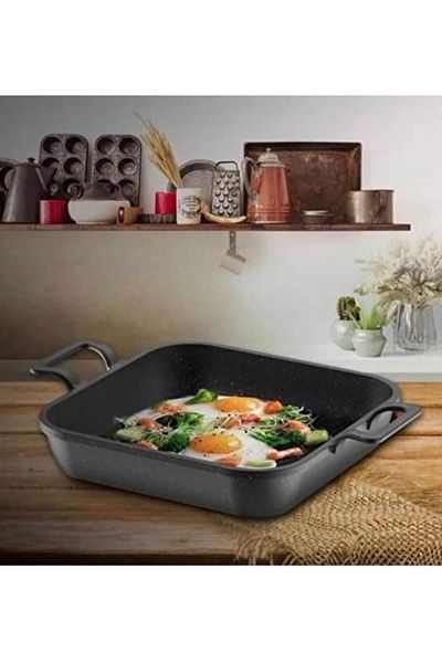 TRENDBULL Square Casting Granite Egg Pan 20 Cm