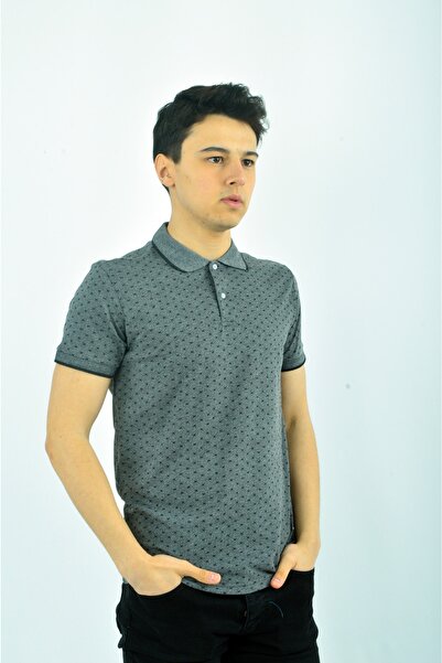 FİHA Ανδρικό γιακά πόλο, με σχέδιο και πέτο