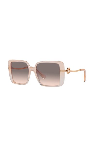 Bvlgari Bv8243b 55123b نظارة شمسية نسائية باللون الوردي الفاتح