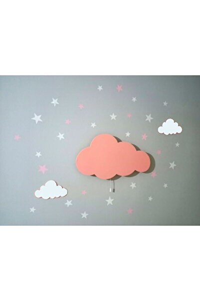 DECOLOVE Çocuk Duvar Lambası ve Sticker Seti Dekoratif Gece Aydınlatması Bulu...