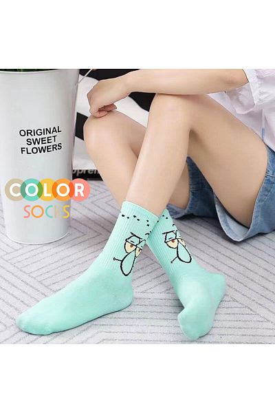 Color Socks Тюркоазени сладки чорапи с герои