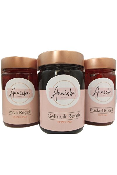 Şifalı Paket: Gelincik, Ayva Ve Püskül Reçeli 3x400gr