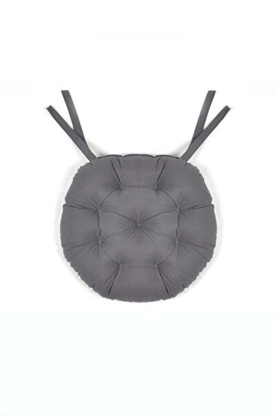 Kuscini Pofidik Natura 40 Yuvarlak Bağcıklı Sandalye Minderi - Antrasit