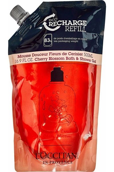 L'Occitane En Provence Cherry Blossom Shower Gel Ecological & Economical Refill 500 Ml