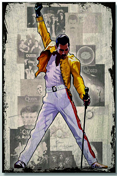 RET Dizayn Διακοσμητικός πίνακας τοίχου αφίσας ρετρό MDF (με εμφάνιση πλαισίου)