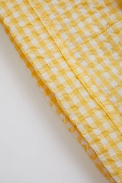 DeFacto Holčička Gingham květinová košile s popruhem