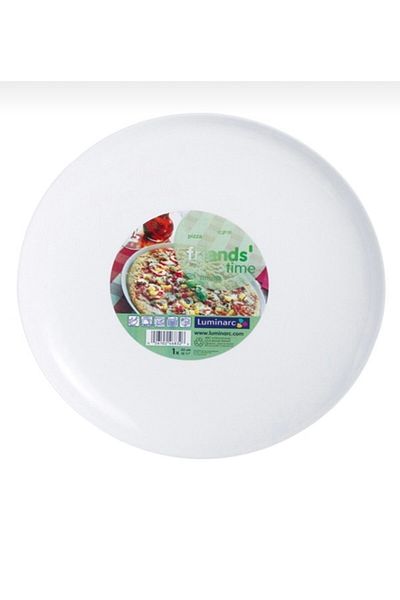 Luminarc White Glass Pizza Plate