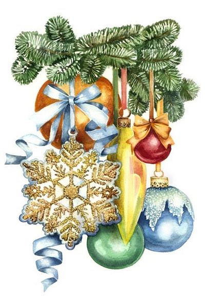 Marcel Kristal Tablo Christmas Ornaments Diamond Mosaic Painting 30x43 Cm
