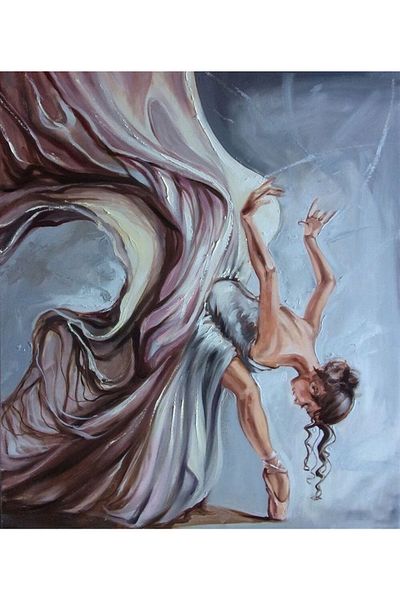 Marcel Kristal Tablo Diamond Mosaic Painting - Ballerina 48x56 cm