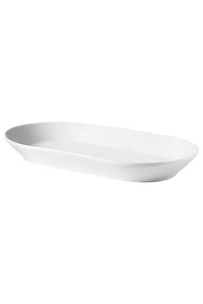 IKEA 365+ White Boat Plate - 19X10 cm