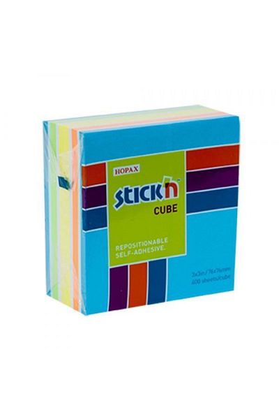 Hopax Note Paper 76x76 5 Colors 400 Yp 21538 / Stickn