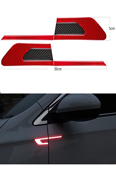 Özkaş ticaret Oto Sticker Reflektörlü Yan Kapı Yapıştırma Oto Aksesuar
