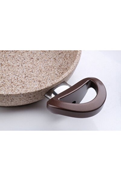 FALEZ Creamy 3 Parça Granit Tava Seti Sahan Set