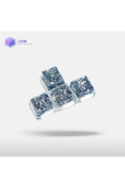 New Keycaps Black Diomand W-a-s-d Ve Yön Tuşları Dörtlü Set Mekanik Klavye Tu...