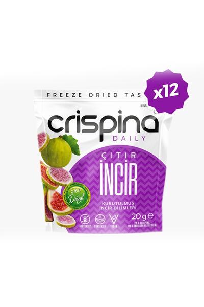 Crispina Daily التين المجفف المقرمش 12 عبوة