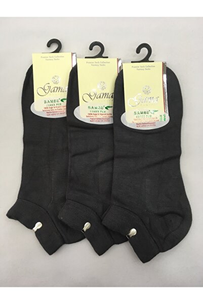 Gama Çorap 3 Pieces Bamboo Colored - 100% Natural, Nylon-free Short Boots Men's Summer Booties