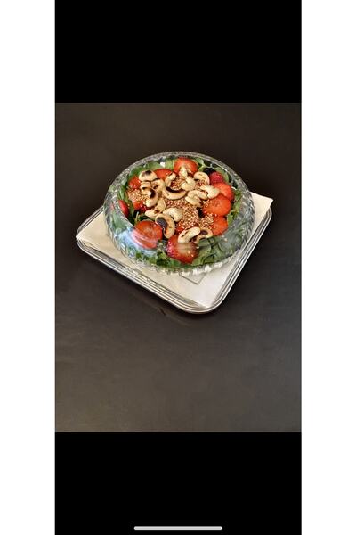 dekorasyon garajı وعاء سلطة زجاجي قطع كريستال 18 سم