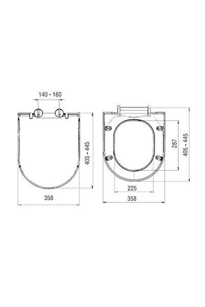 NKP Slim Inci Yavaş Kapanan Soft Close Amartisörlü Klozet Kapağı