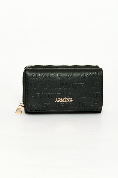 Armine Black Laser Printed Women's Wallet - C12