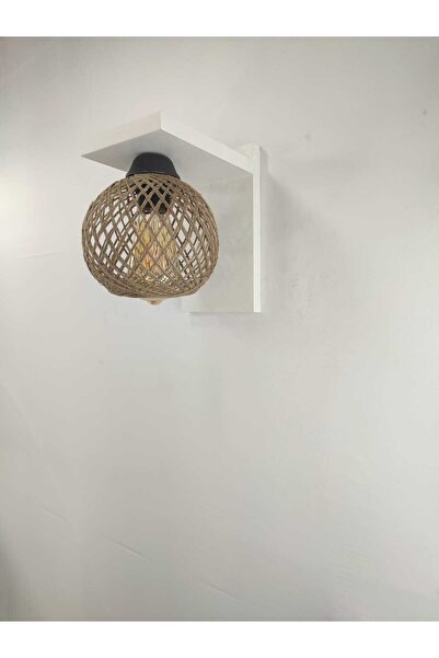 BİAVİZE Painted Wood Decor Sconce