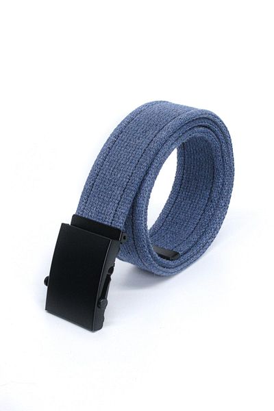 Livize Centura unisex cu coloană albastră - Cataramă neagră de 4 cm