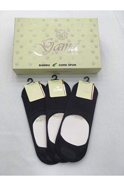 Gama Çorap 3 Pieces Bamboo 100% Natural Nylon Free Solid Colored Silicone Thin Summer Men's Ballerinas