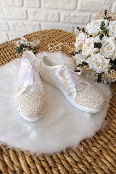 Naturelmoda Cindy Mesh 112 Stoned Bridal Shoes
