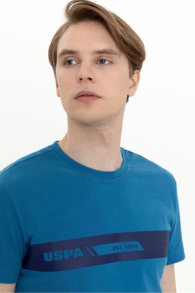 U.S. Polo Assn. Tricou albastru pentru bărbați