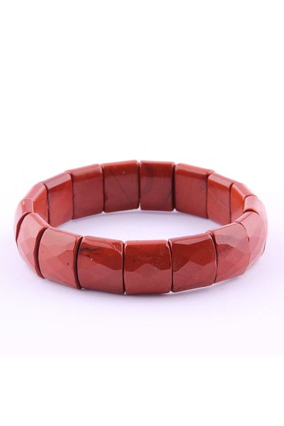 OSMANLI DEĞERLİ TAŞ Certified Jasper Natural Stone Rolex Bracelet - B151