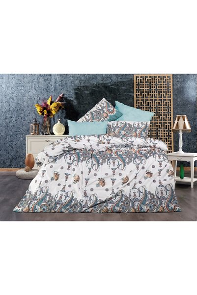 Şahinhome Lilyum Young Room Single Duvet Cover Set with Elastic Sheets (elast...