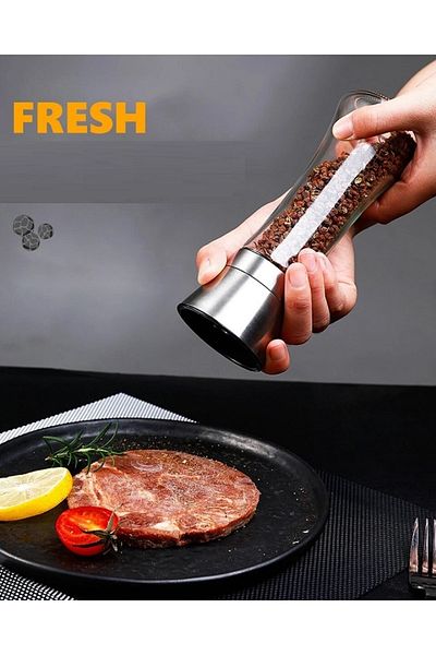 HUBBYCHEF Spice Grinder Ceramic Gear 200ml Stainless 1 Pc