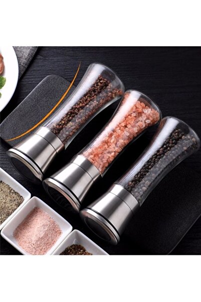HUBBYCHEF Baharat Öğütücü Seramik Dişli 200ml Paslanmaz 1 Adet
