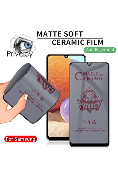 m.tk moveteck Galaxy A13 Uyumlu  5g Mat Hayalet Ekran Koruyucu Parmak Izi Yap...