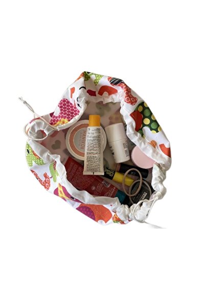 Karma Kids حقيبة مكياج متعددة الوظائف مبطنة مقاومة للماء برباط على شكل نجمة ح...