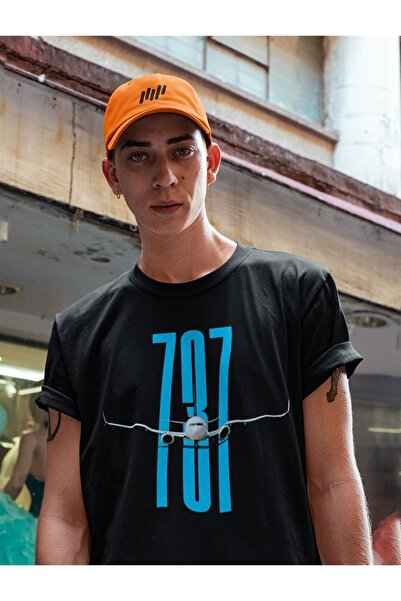 FANBOX SHOP Чорна футболка Boeing 737