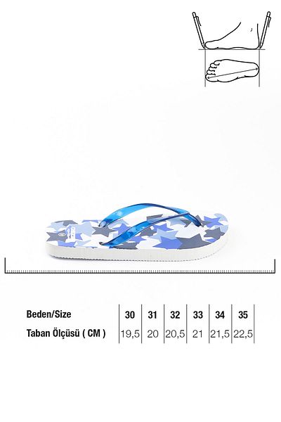 GEZER Yazlık Parmak Arası Erkek Çocuk Terlik