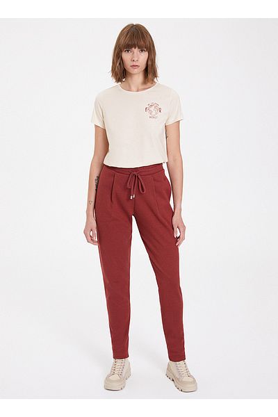 WESTMARK LONDON V-Neck Ecovero Ecological Viscose And Organic Cotton Red Women's Sweatpants