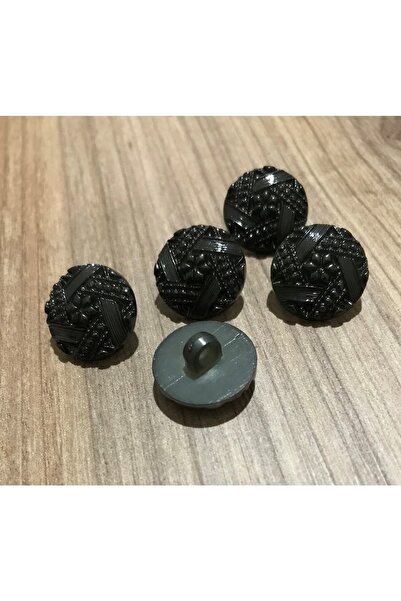 Öztürk Serrated Plastic Pearl Button 22mm. 5 Pack.