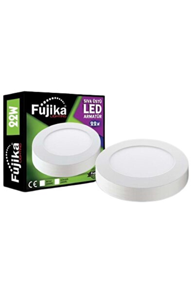 Fujika 22w Sıva Üstü Yuvarlak Led Panel Armatür Beyaz