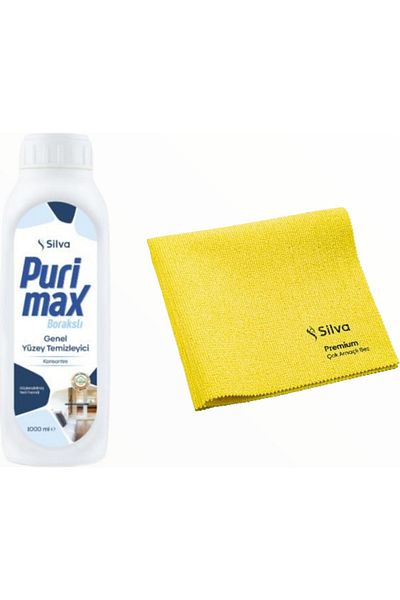 Silva / Premium Multi-Purpose Cloth and Multi-Purpose Cleaner 1 Liter/ Glrstore