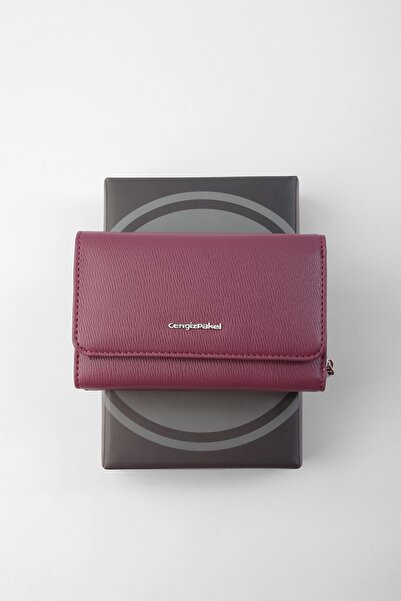 CENGİZ PAKEL Dámská peněženka malé velikosti Plum
