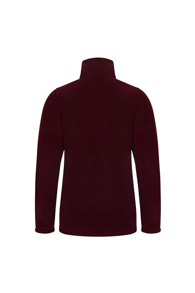 THERMOFORM Zippered Regular Fit Plain Claret Red Women's Sweater