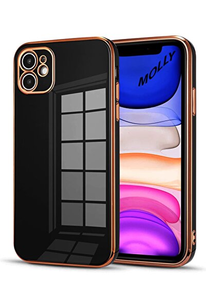Molly Iphone 11 Uyumlu Siyah Oeuvre Lüx Silikon Kılıf