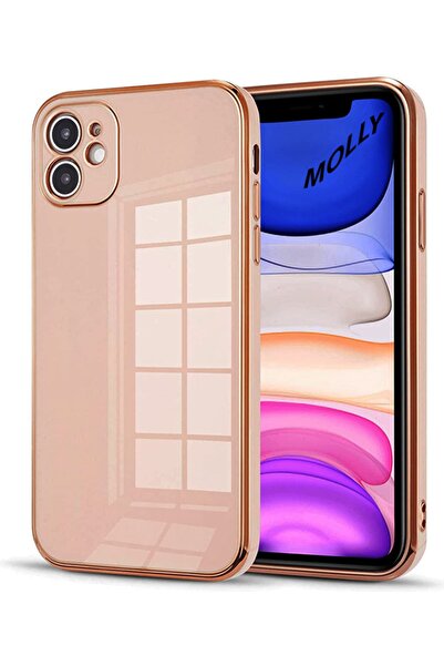 Molly Iphone 11 Uyumlu Rose Oeuvre Lüx Silikon Kılıf