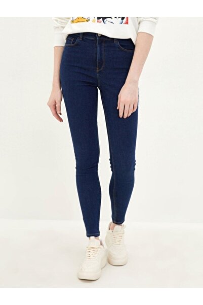 Livik Lucas Koyu Mavi Високі джинси з підтягуючим ефектом