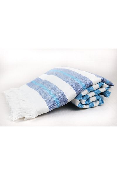 Taka Fabrics Πετσέτα παραλίας και σπιτιού Peshtamal 100% βαμβάκι 75x150cm 8656 V2