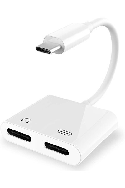 MOBİO Type-c To 3.5 mm Audio Şarj Ve Kulaklık Çevirici Dönüştürücü Otg Dijita...