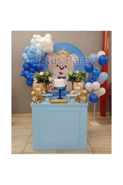 LOTUS PARTY 50 Pieces - Balloon Chain Set - ( Navy Blue - Blue - White )
